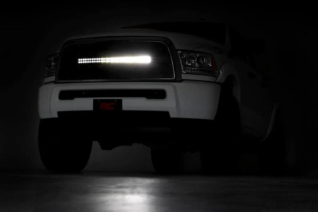 Mesh Grille | 30" Dual Row LED | Black | Ram 2500/3500 2WD/4WD (2013-2018) by Rough Country