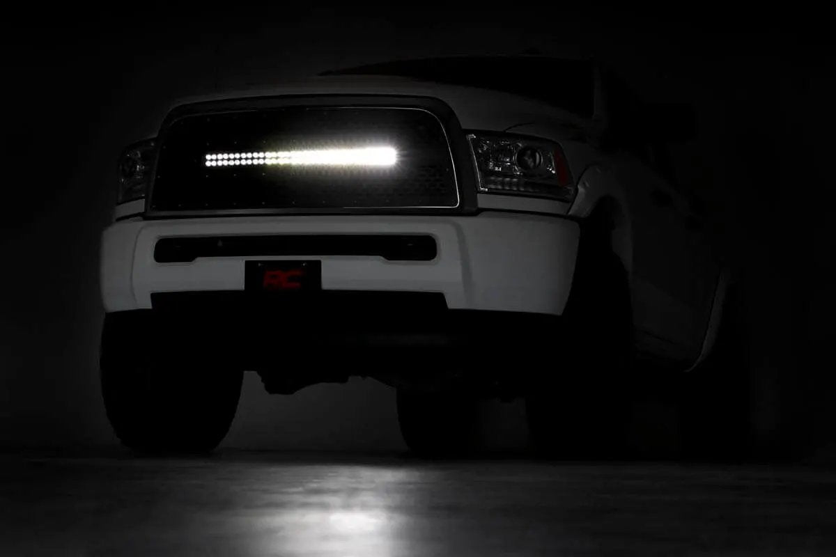 Mesh Grille | 30" Dual Row LED | Black | Ram 2500/3500 2WD/4WD (2013-2018) by Rough Country