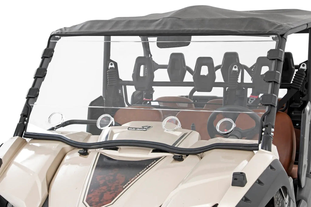Vented Full Windshield | Scratch Resistant | Yamaha Viking 700 by Rough Country