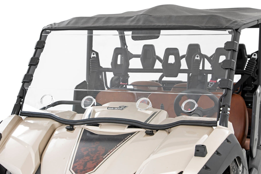 Vented Full Windshield | Scratch Resistant | Yamaha Viking 700 by Rough Country