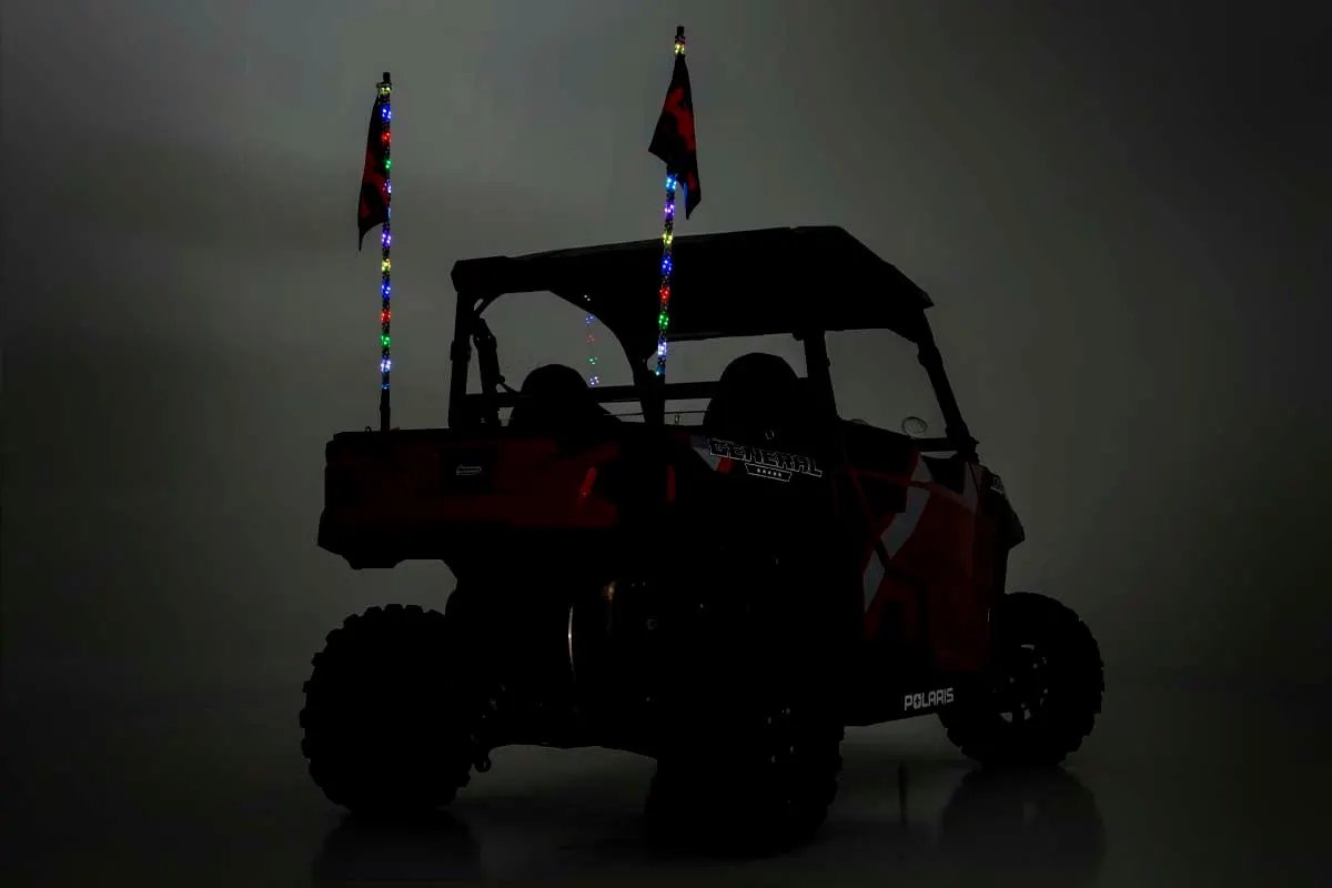 Multi-Color LED | Whip | 4' Long | Pair by Rough Country
