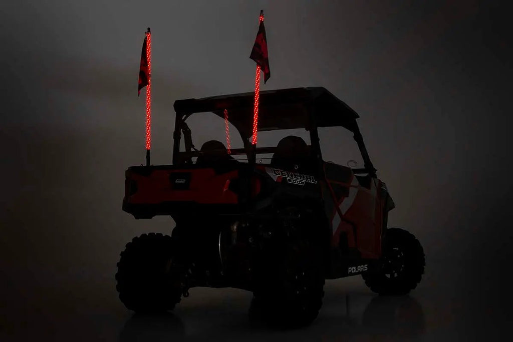 Multi-Color LED | Whip | 4' Long | Pair by Rough Country
