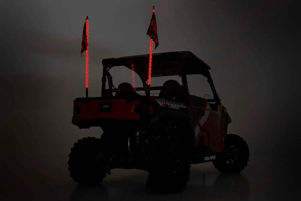 Multi-Color LED | Whip | 4' Long | Pair by Rough Country