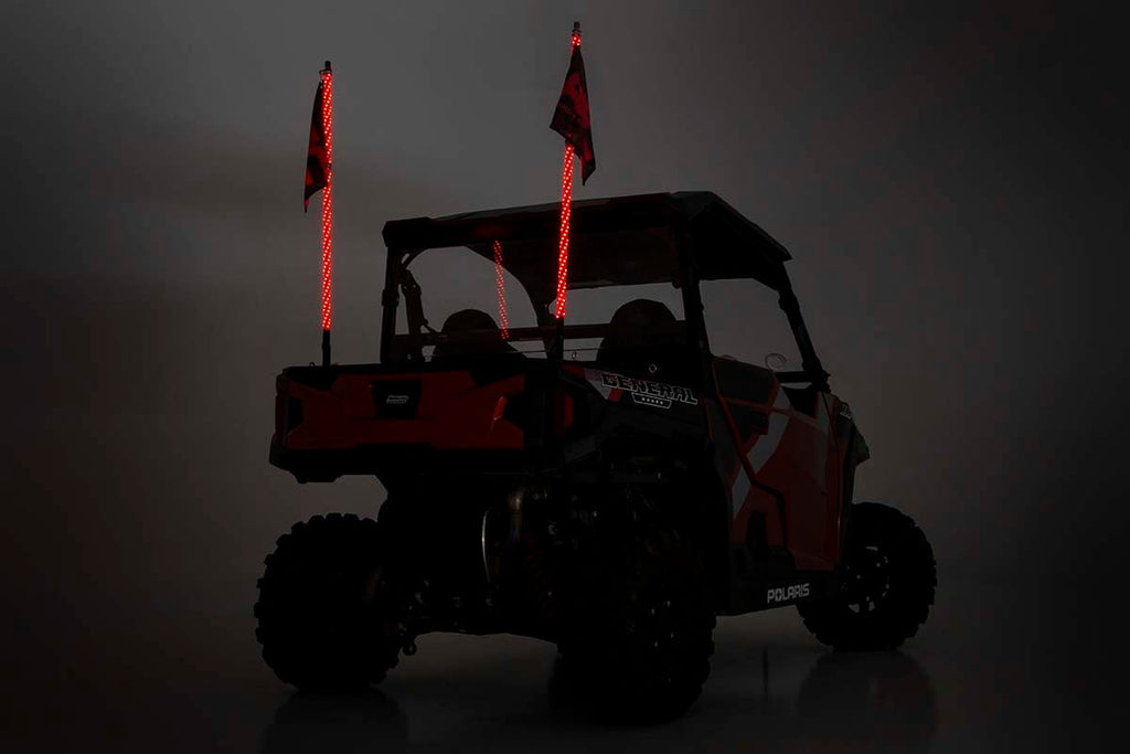 Multi-Color LED | Whip | 4' Long | Pair by Rough Country
