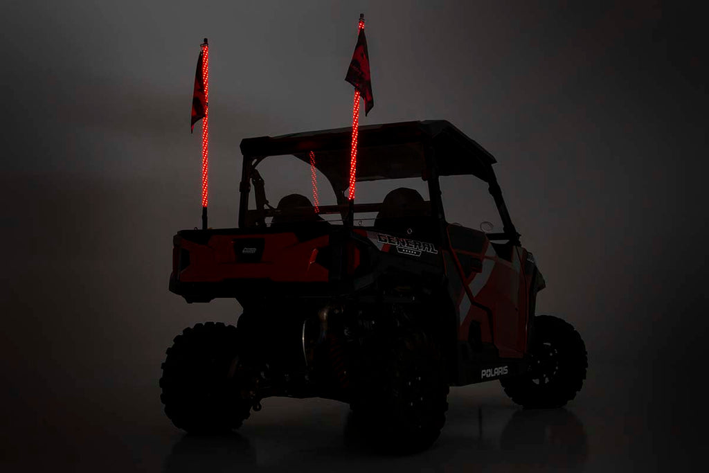 Multi-Color LED | Whip | 4' Long | Pair by Rough Country