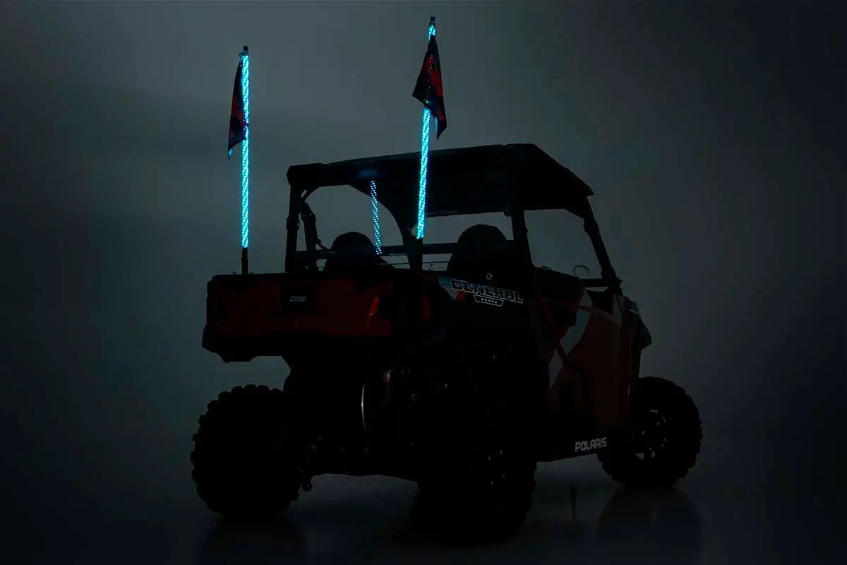 Multi-Color LED | Whip | 4' Long | Pair by Rough Country
