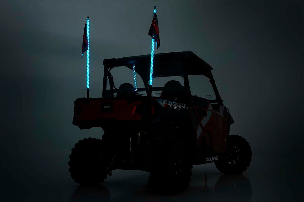 Multi-Color LED | Whip | 4' Long | Pair by Rough Country
