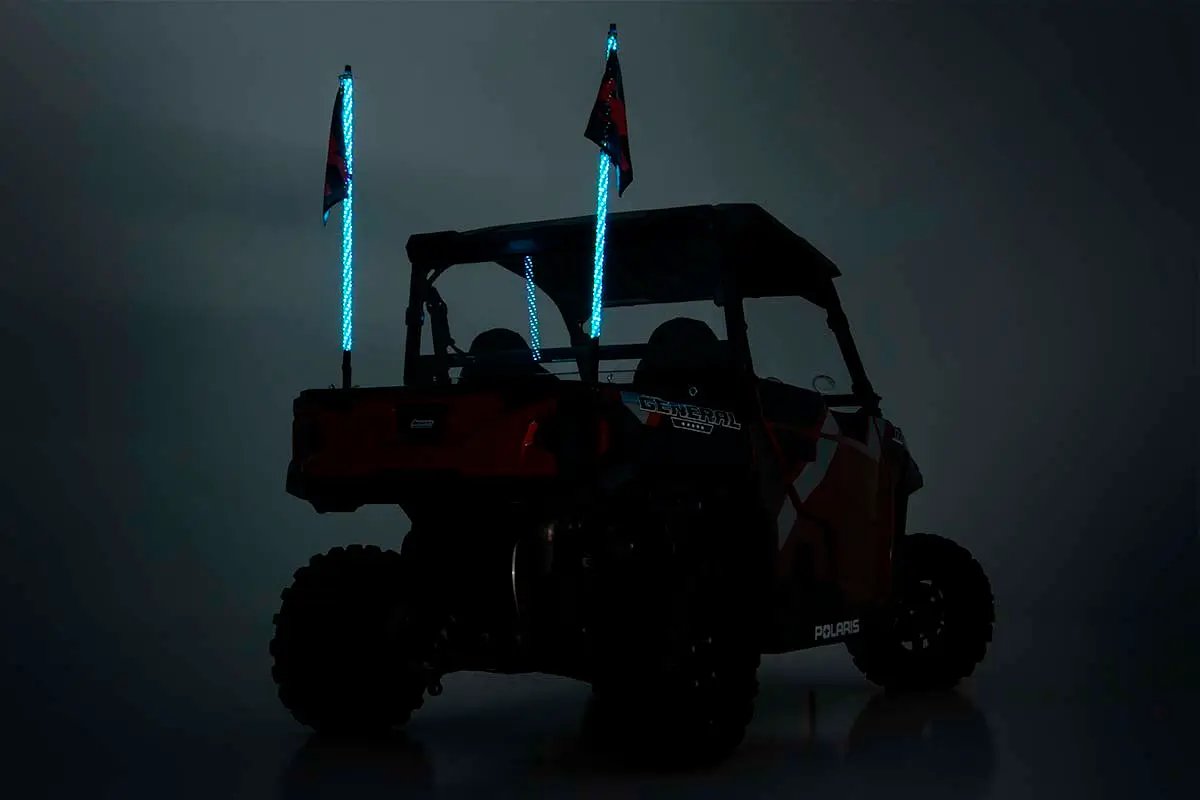 Multi-Color LED | Whip | 4' Long | Pair by Rough Country