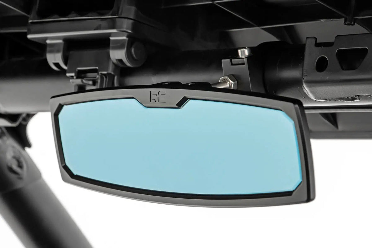 UTV Aluminum Rear View Mirror | Dome Light| 12" | 1.75-2" Mount by Rough Country
