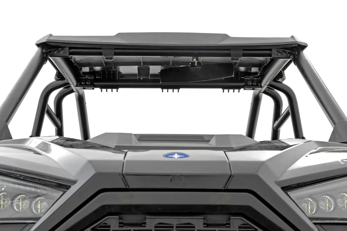 UTV Aluminum Rear View Mirror | Dome Light| 12" | 1.75-2" Mount by Rough Country