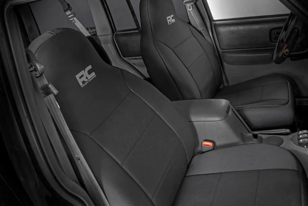 Seat Covers | Non Detach Headrest FR and Rear | Jeep Cherokee XJ (84-96) by Rough Country