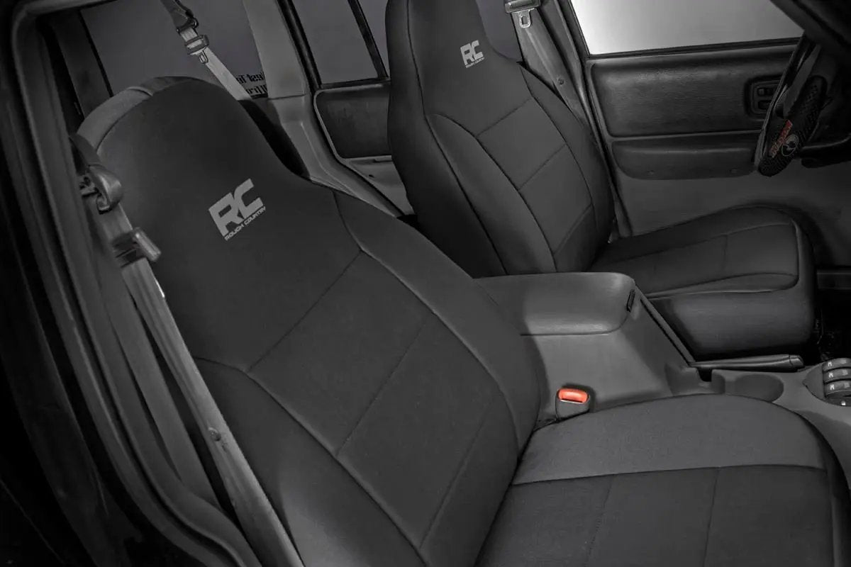 Seat Covers | Non Detach Headrest FR & RR | Jeep Cherokee XJ 2WD/4WD (97-01) by Rough Country