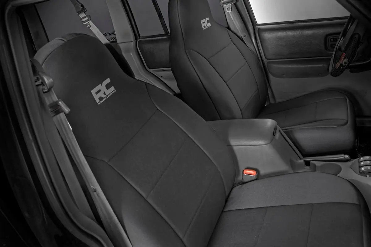 Seat Covers | Detachable Headrest FR & RR | Jeep Cherokee XJ 2WD/4WD (97-01) by Rough Country