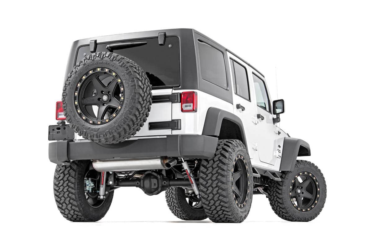 Contoured Drop Steps | 4 Door | Jeep Wrangler Unlimited 2WD/4WD (2007-2018) by Rough Country