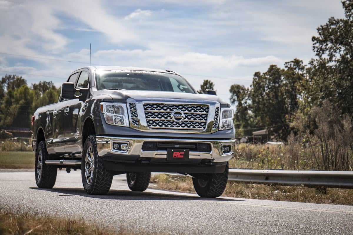 3 Inch Lift Kit | N3 Shocks | Nissan Titan XD 2WD/4WD (2016-2024) by Rough Country