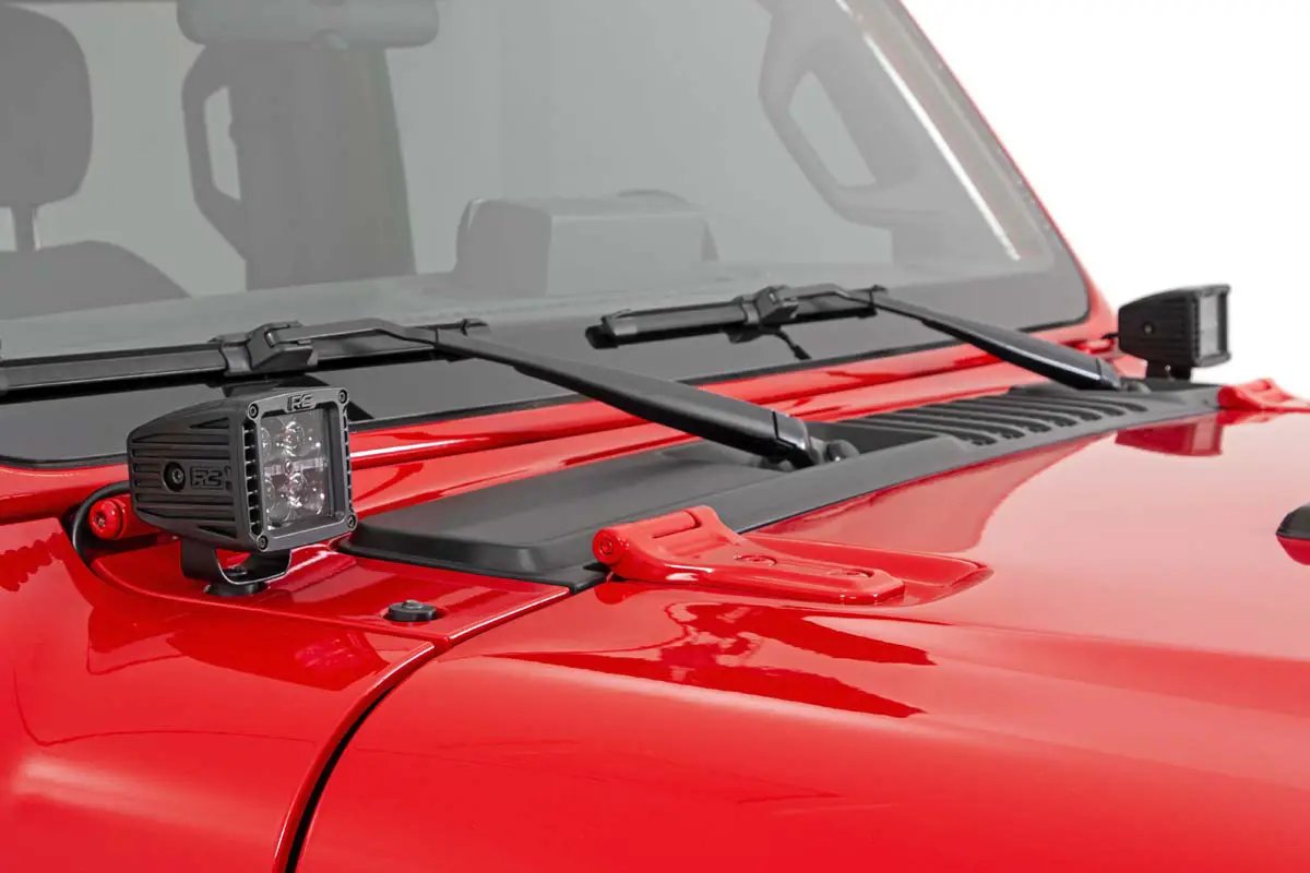 LED Light Kit | Cowl Mount | 2" Black Pair | Amber DRL | Jeep Gladiator JT/Wrangler JL (18-26)