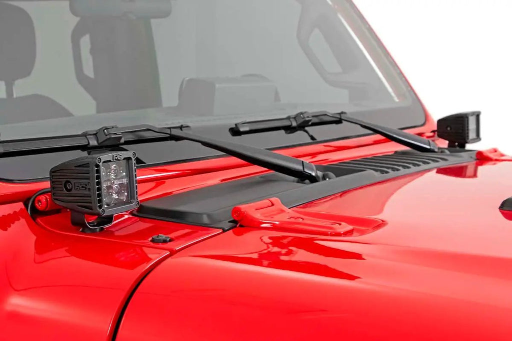 LED Light Kit | Cowl Mount | 2" Spectrum Pair | Jeep Gladiator JT/Wrangler JL (18-26)