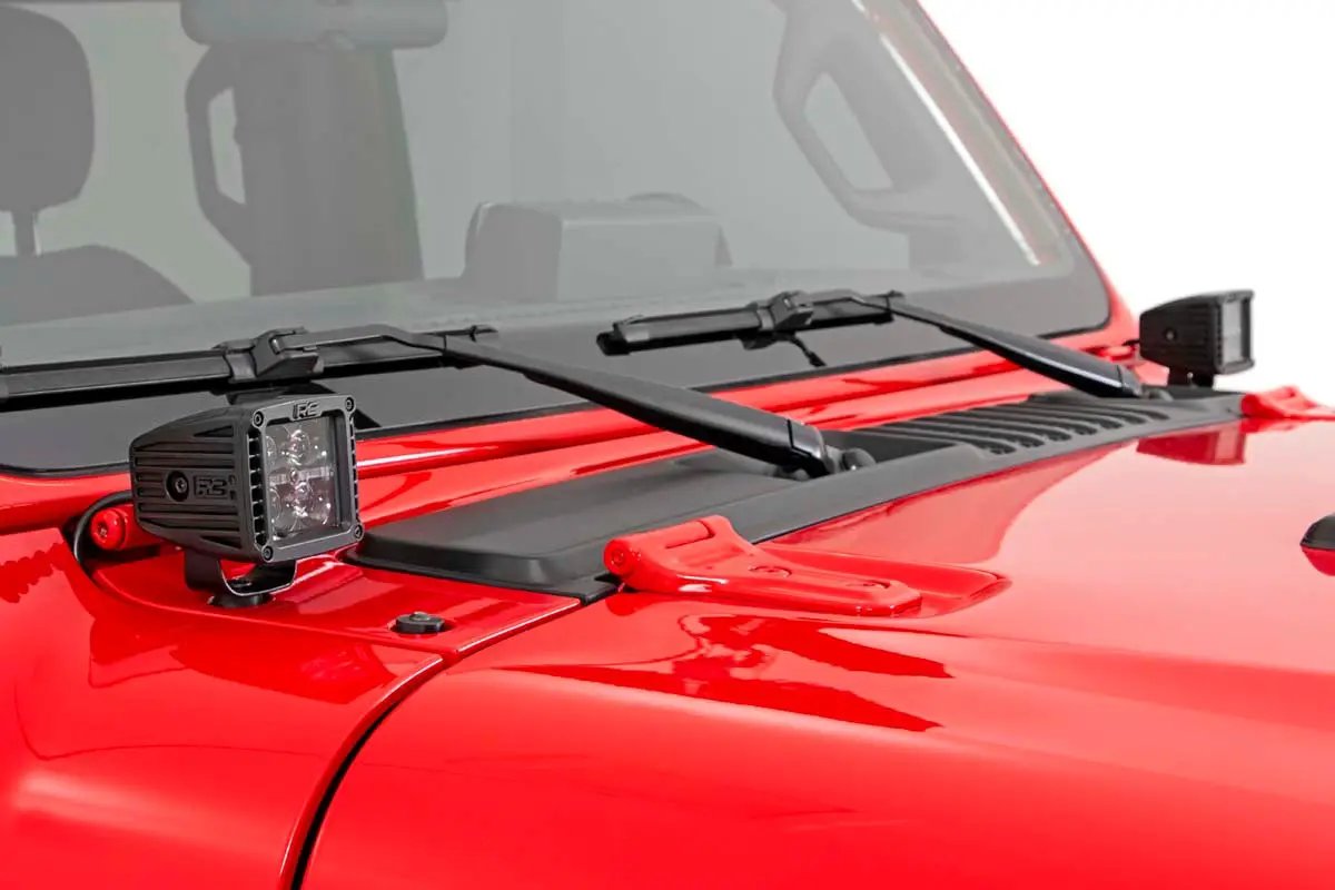 LED Light Kit | Cowl Mount | 2" Spectrum Pair | Jeep Gladiator JT/Wrangler JL (18-26) by Rough Country