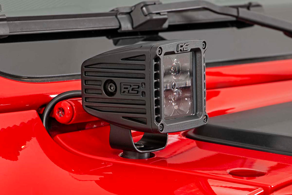 LED Light Kit | Cowl Mount | 2" Spectrum Pair | Jeep Gladiator JT/Wrangler JL (18-26) by Rough Country