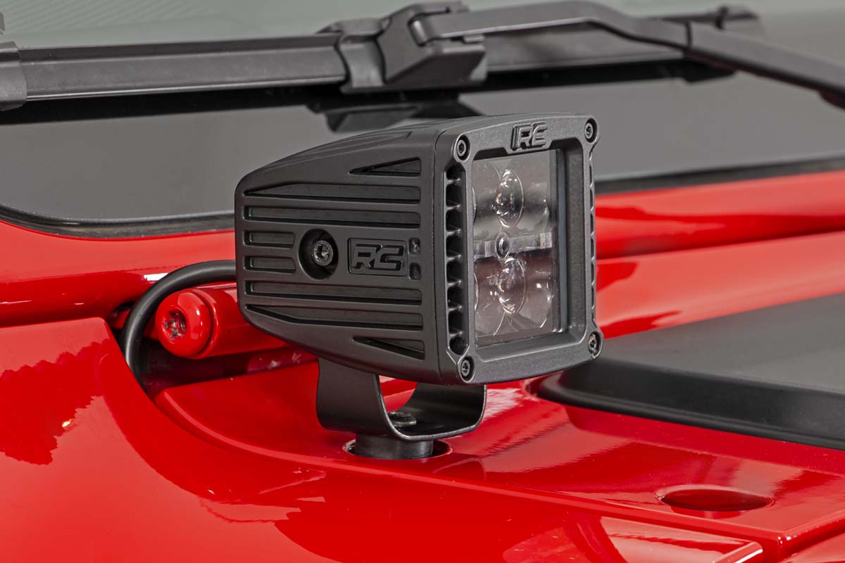 LED Light Kit | Cowl Mount | 2" Spectrum Pair | Jeep Gladiator JT/Wrangler JL (18-26) by Rough Country