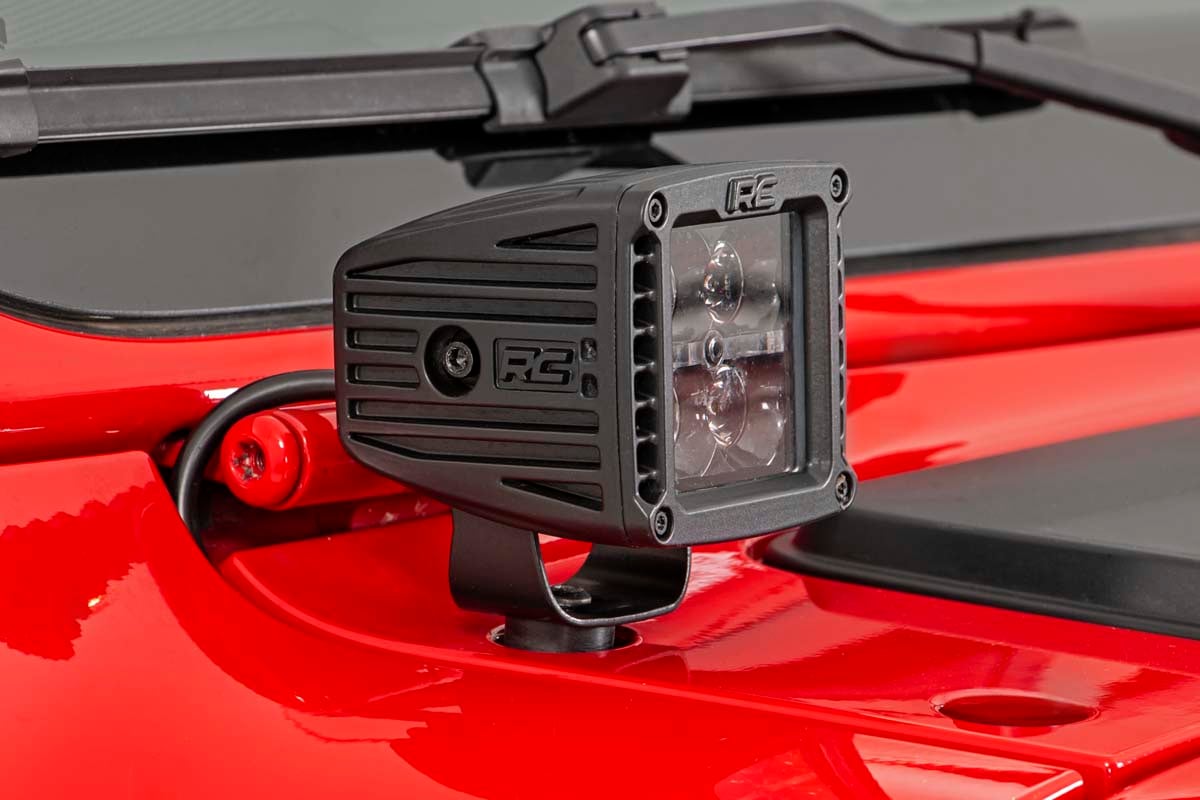 LED Light Kit | Cowl Mount | 2" Spectrum Pair | Jeep Gladiator JT/Wrangler JL (18-26) by Rough Country