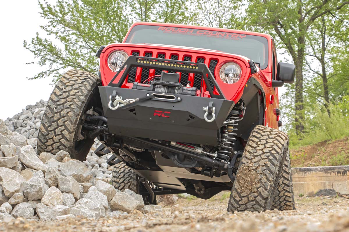 Skid Plate Combo | 3.6L | Engine | T-Case | Jeep Wrangler Unlimited (18-19) by Rough Country