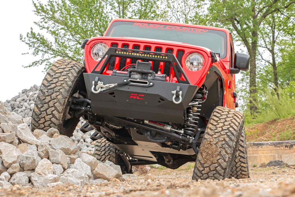 Skid Plate Combo | 3.6L | Engine | T-Case | Gas | Jeep Wrangler Unlimited (18-19) by Rough Country