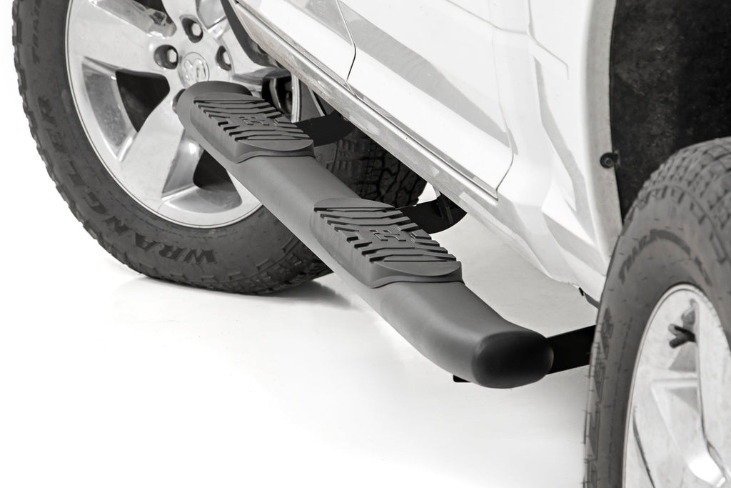 Oval Nerf Step | Crew Cab | Black | Ram 1500/2500/3500 2WD/4WD (2010-2025 & Classic) by Rough Country