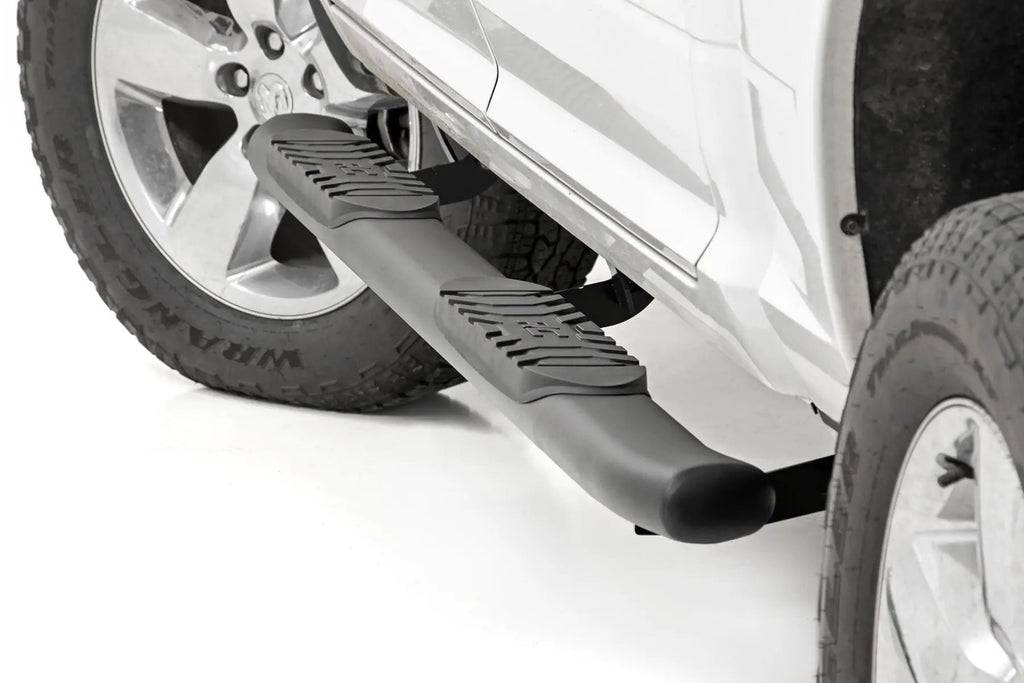 Oval Nerf Step | Crew Cab | Black | Ram 1500/2500/3500 2WD/4WD (2010-2025 & Classic) by Rough Country