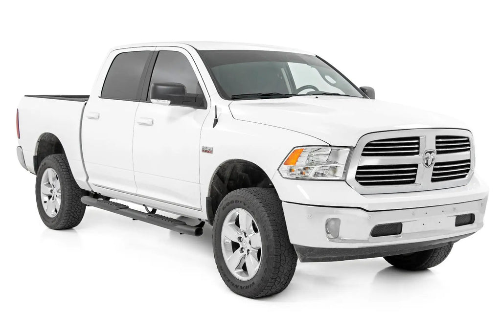 Oval Nerf Step | Crew Cab | Black | Ram 1500/2500/3500 2WD/4WD (2010-2025 & Classic) by Rough Country