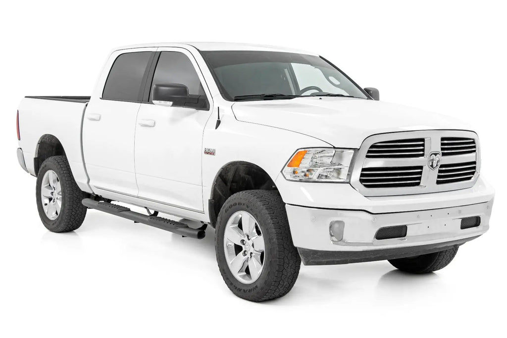 Oval Nerf Step | Crew Cab | Black | Ram 1500/2500/3500 2WD/4WD (2010-2025 & Classic) by Rough Country