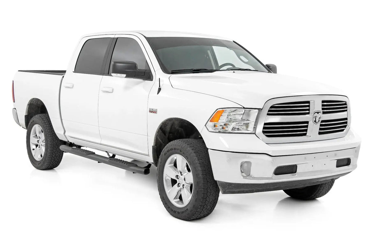 Oval Nerf Step | Crew Cab | Black | Ram 1500/2500/3500 2WD/4WD (2010-2025 & Classic) by Rough Country