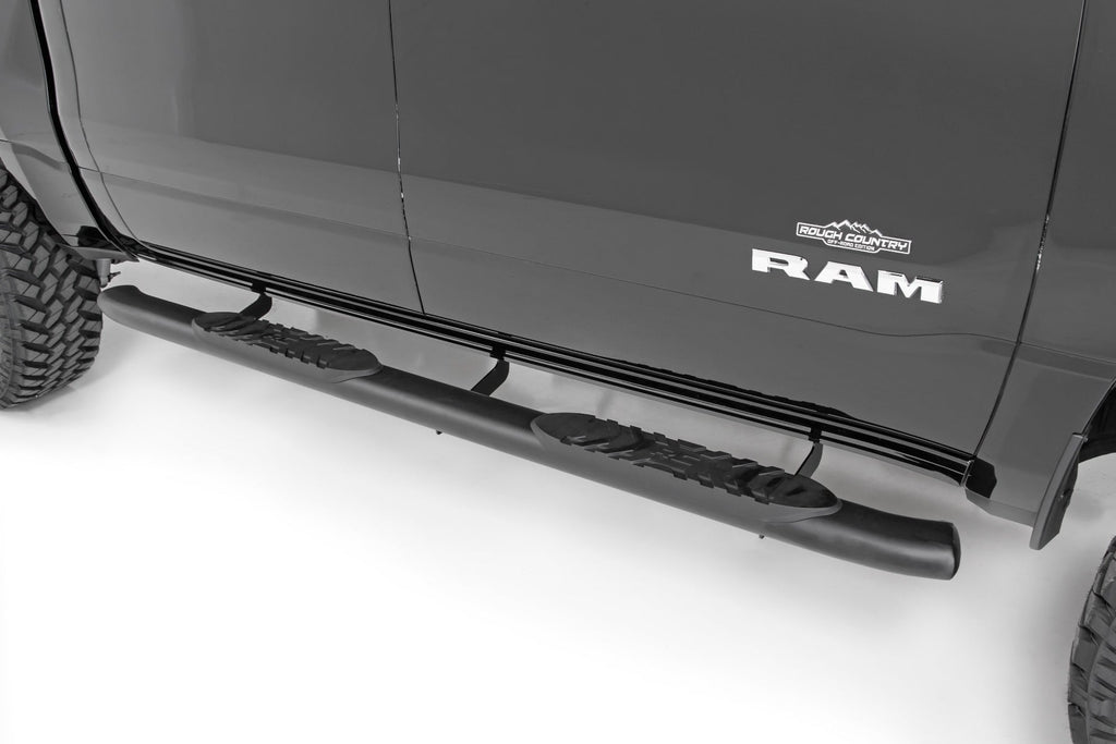 Oval Nerf Step | Crew Cab | Black | Ram 1500 (19-26)/1500 TRX (21-24) by Rough Country