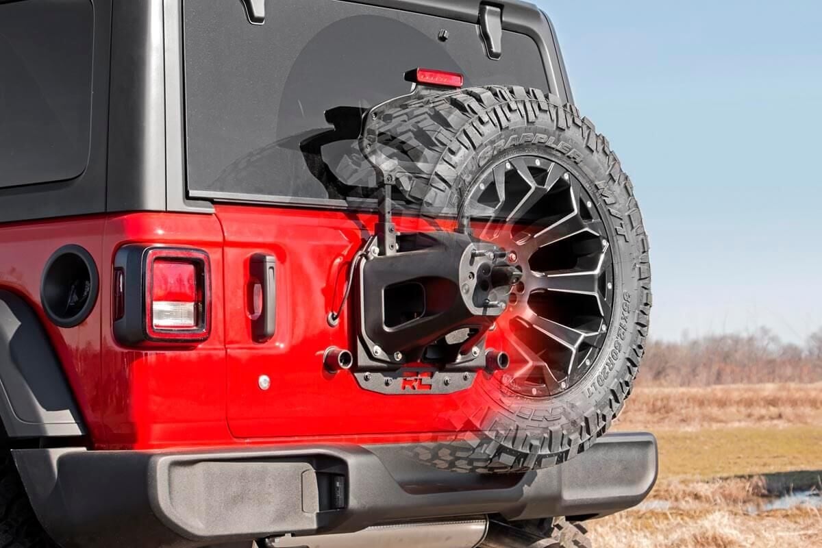 Tire Carrier Relocation Plate | No Prox | Jeep Wrangler JL (18-26)/Wrangler Unlimited (18-26) by Rough Country