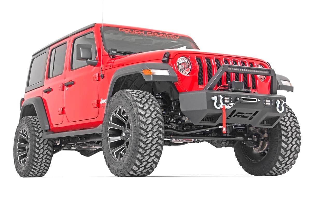 3.5 Inch Lift Kit | Adj Lower | FR D/S | M1R | Jeep Wrangler Unlimited Rubicon (18-23) by Rough Country