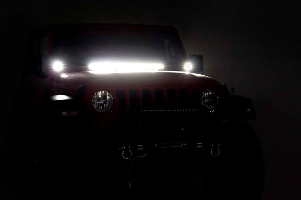 LED Light Kit | Cowl Mount | 2" Spectrum Pair | Jeep Gladiator JT/Wrangler JL (18-26) by Rough Country