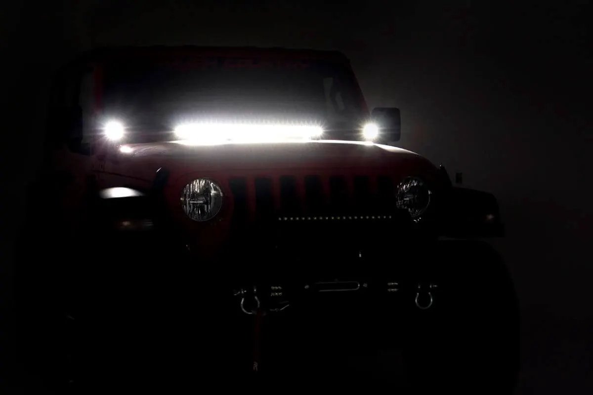 LED Light Kit | Hinge Mount | 2" Spectrum Pair | Jeep Gladiator JT/Wrangler JL (18-26) by Rough Country