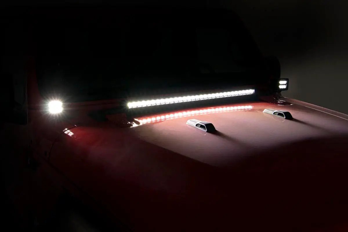 LED Light Kit | Hinge Mount | 2" Spectrum Pair | Jeep Gladiator JT/Wrangler JL (18-26) by Rough Country