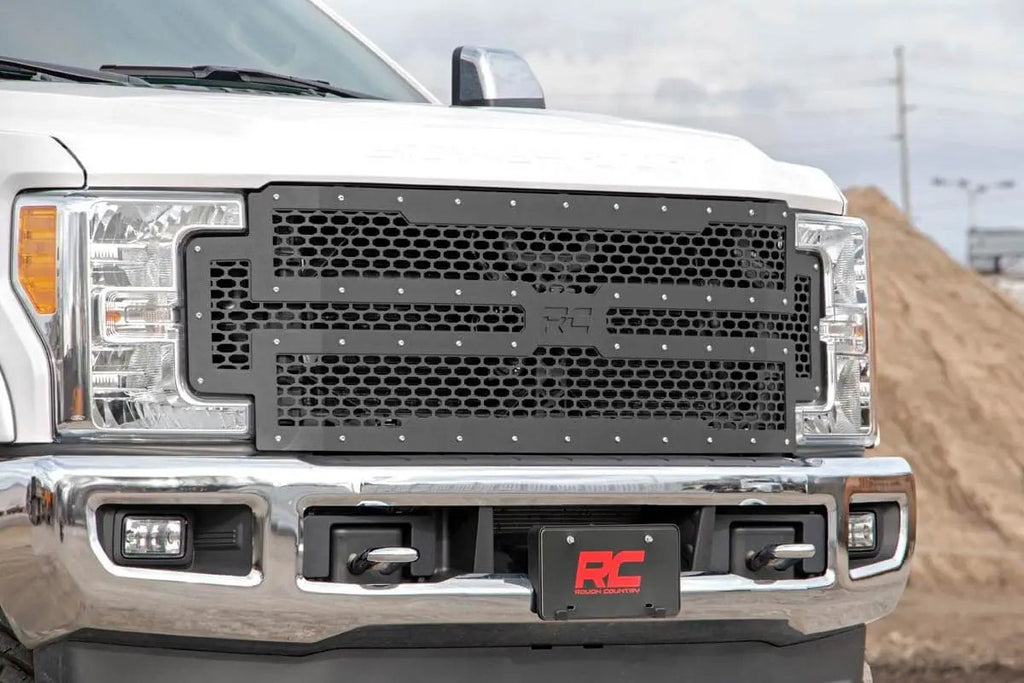 Mesh Grille | Ford F-250/F-350 Super Duty 2WD/4WD (2017-2019) by Rough Country