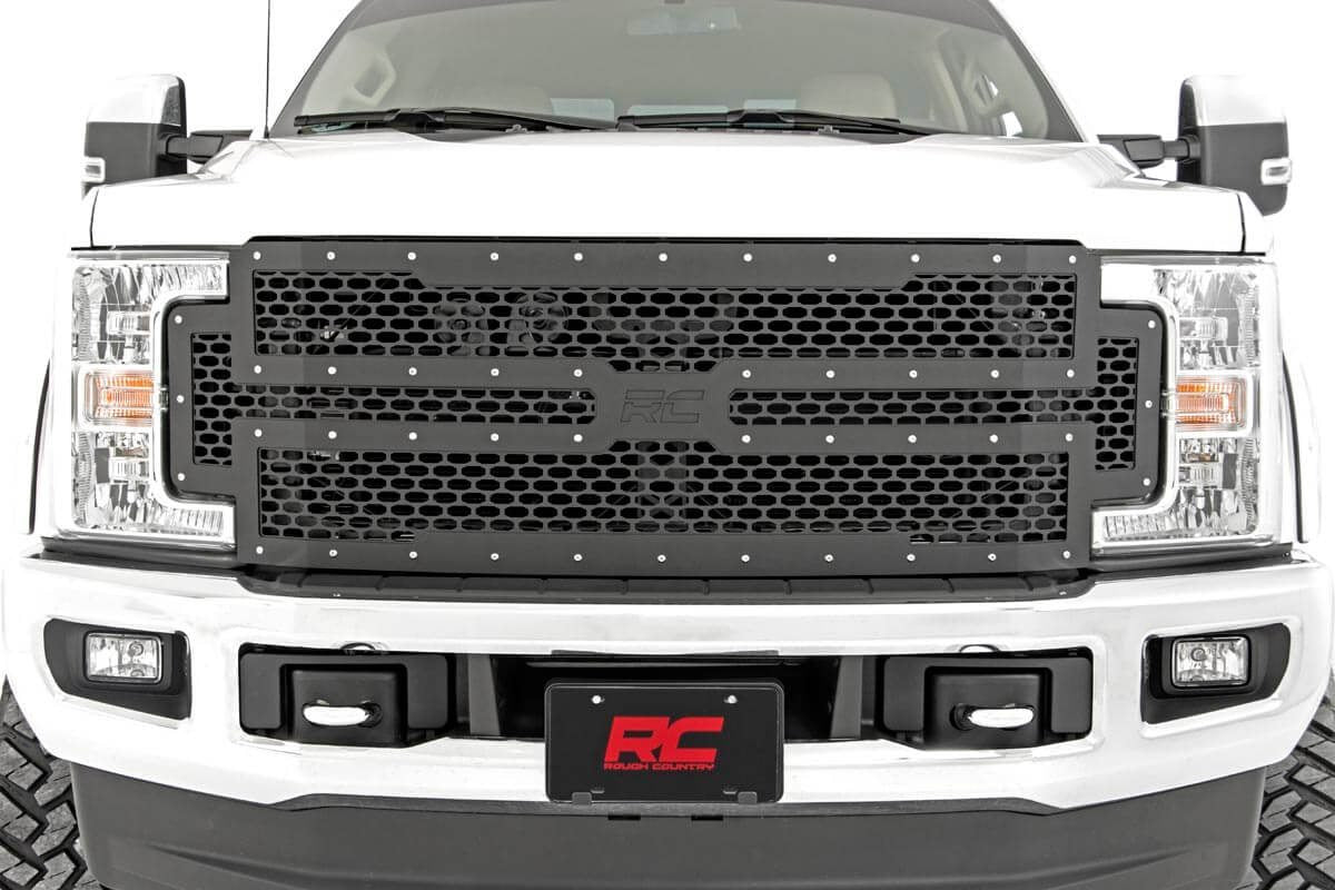 Mesh Grille | Ford F-250/F-350 Super Duty 2WD/4WD (2017-2019) by Rough Country