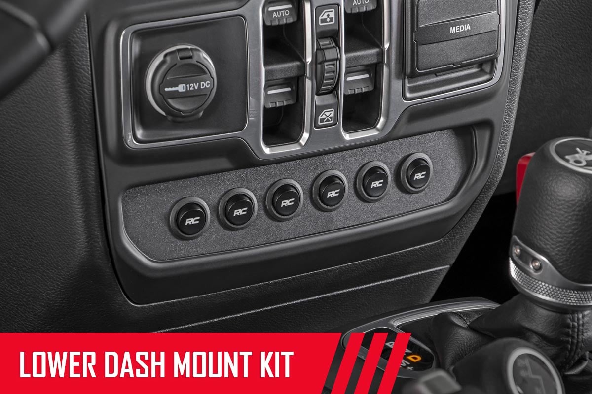 MLC-6 | Muliple Light Controller | Lower Dash | Jeep Wrangler JL/Wrangler Unlimited (18-26) by Rough Country