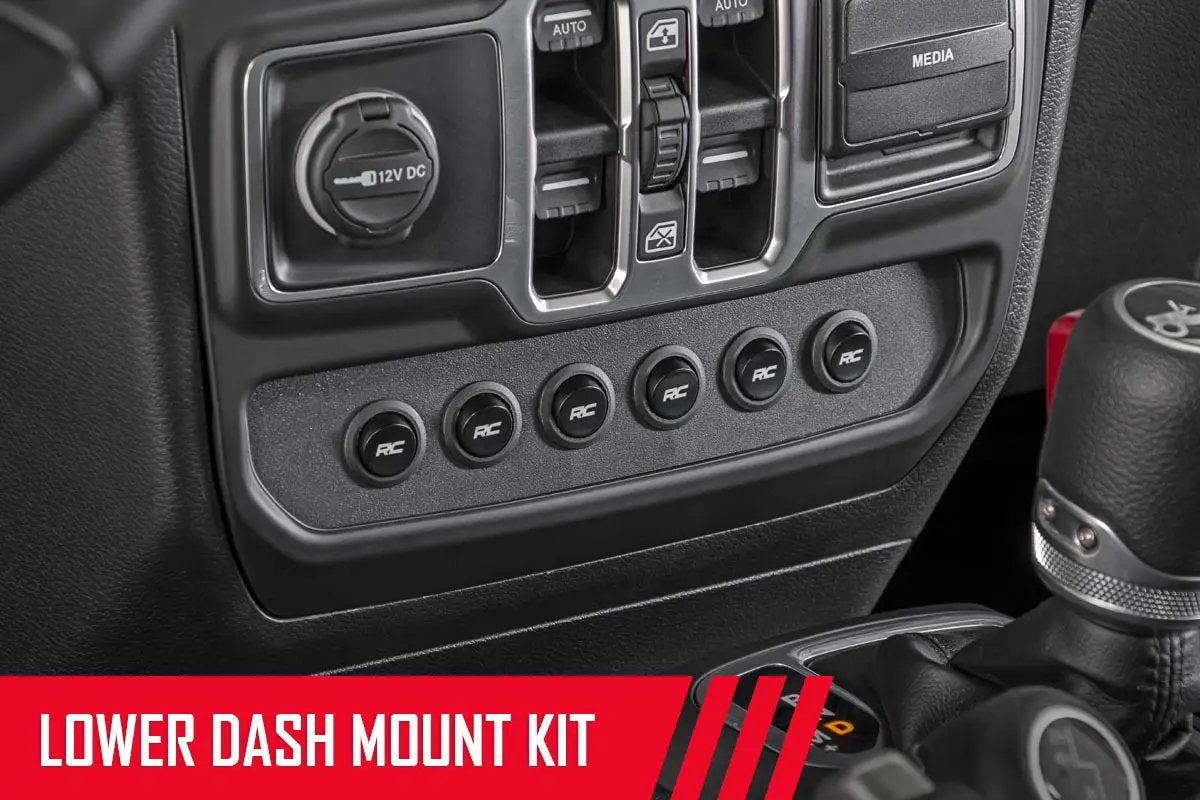 MLC-6 | Muliple Light Controller | Lower Dash | Jeep Wrangler JL/Wrangler Unlimited (18-26) by Rough Country