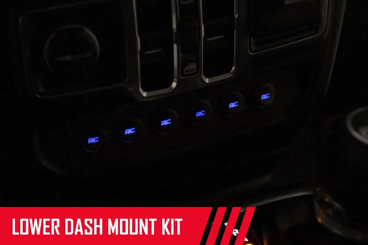 MLC-6 | Muliple Light Controller | Lower Dash | Jeep Wrangler JL/Wrangler Unlimited (18-26) by Rough Country