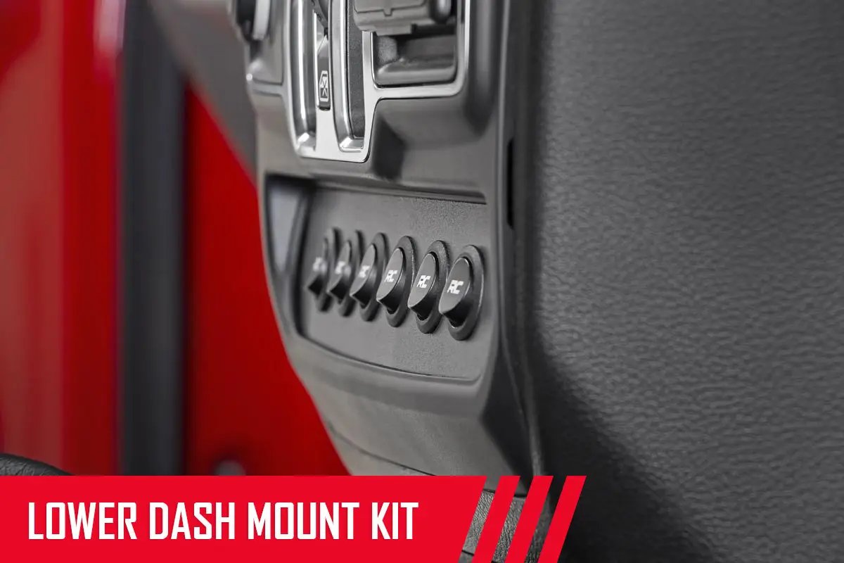 MLC-6 | Muliple Light Controller | Lower Dash | Jeep Wrangler JL/Wrangler Unlimited (18-26) by Rough Country