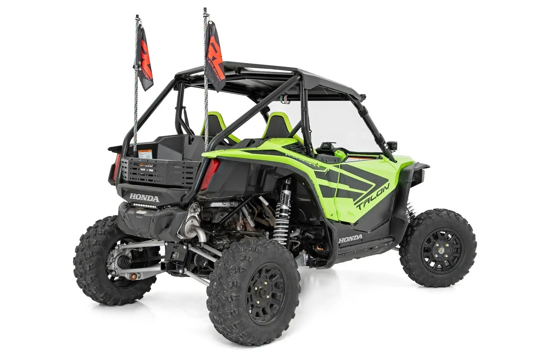 Whip Mount | Bed | 4' Multl-Color LED Whip Pair | Honda Talon 1000 by Rough Country