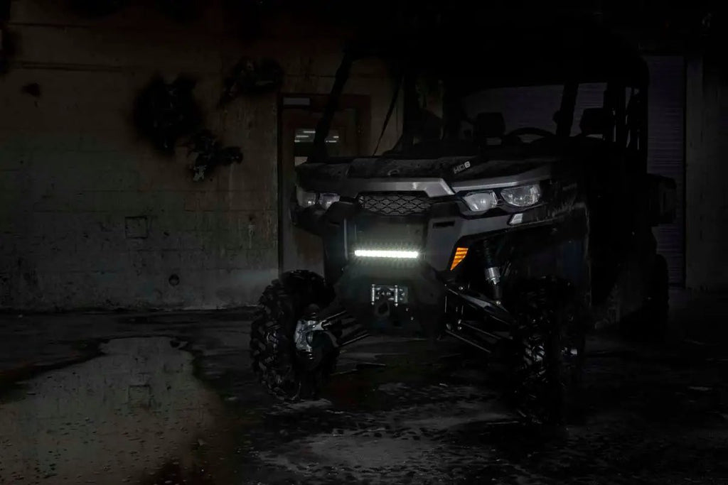 12 Inch Black Series LED Light Bar | Single Row | Cool White DRL