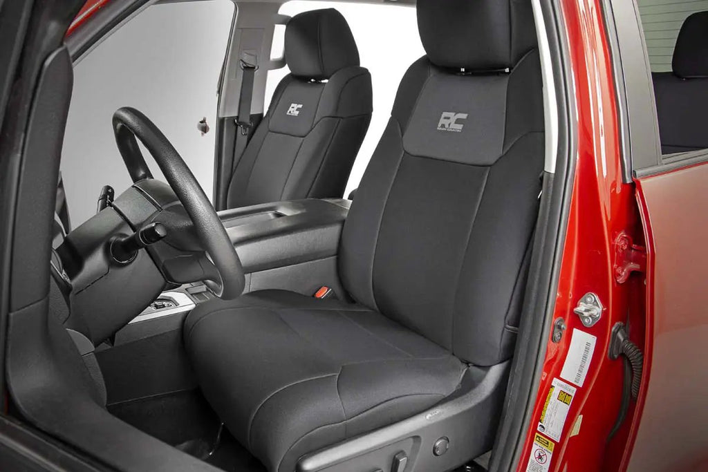 Seat Covers | FR w/ Console Cover and Rear | Toyota Tundra 2WD/4WD (14-21) by Rough Country