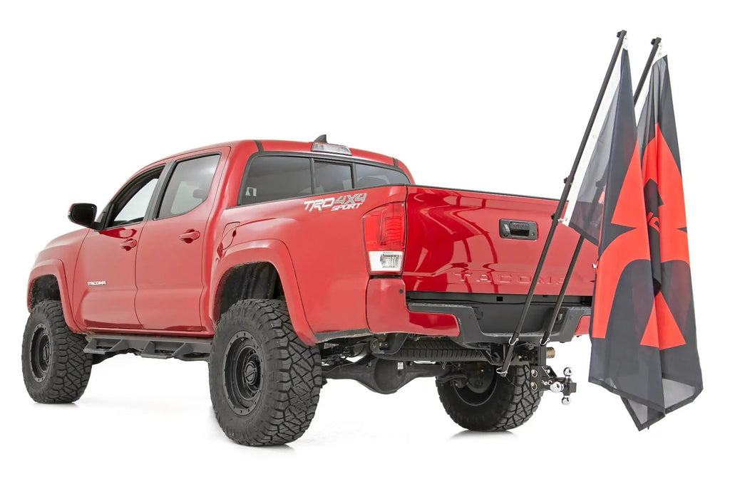 Flag Pole Holder | Dual | 2 Inch Hitch by Rough Country