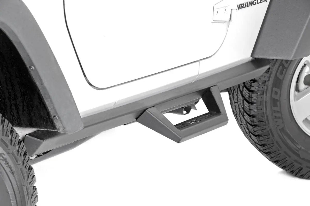 Contoured Drop Steps | 2 Door | Jeep Wrangler JK 4WD (2007-2018) by Rough Country