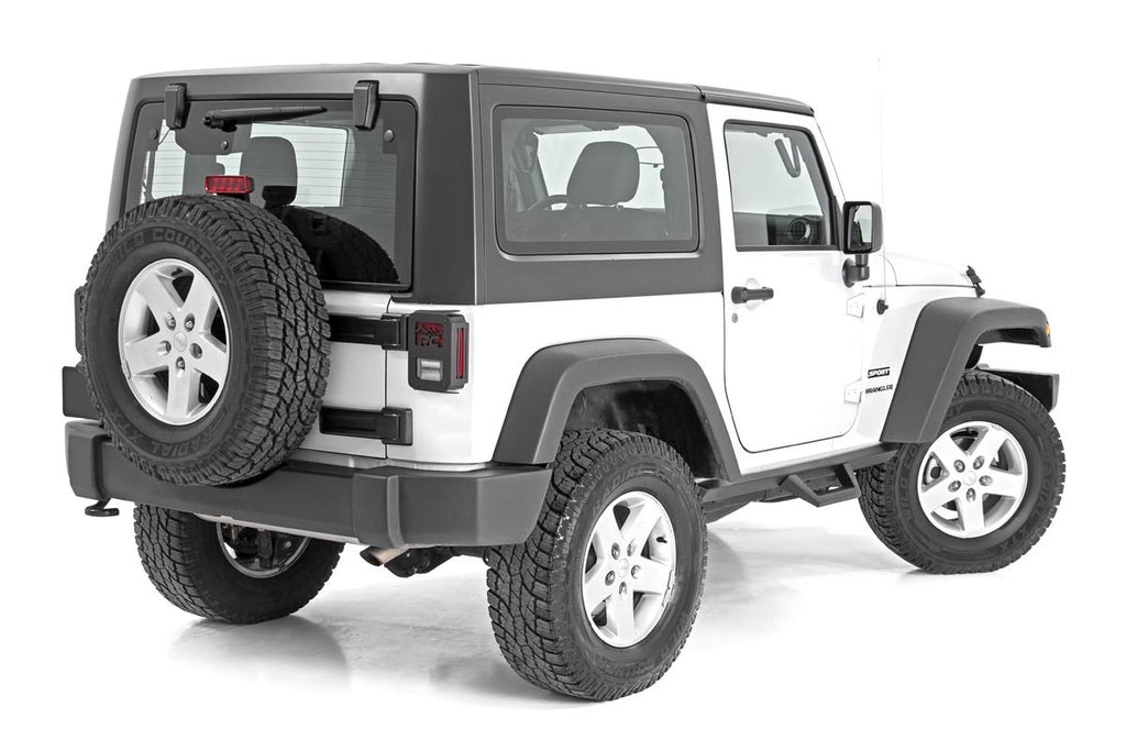 Contoured Drop Steps | 2 Door | Jeep Wrangler JK 4WD (2007-2018) by Rough Country